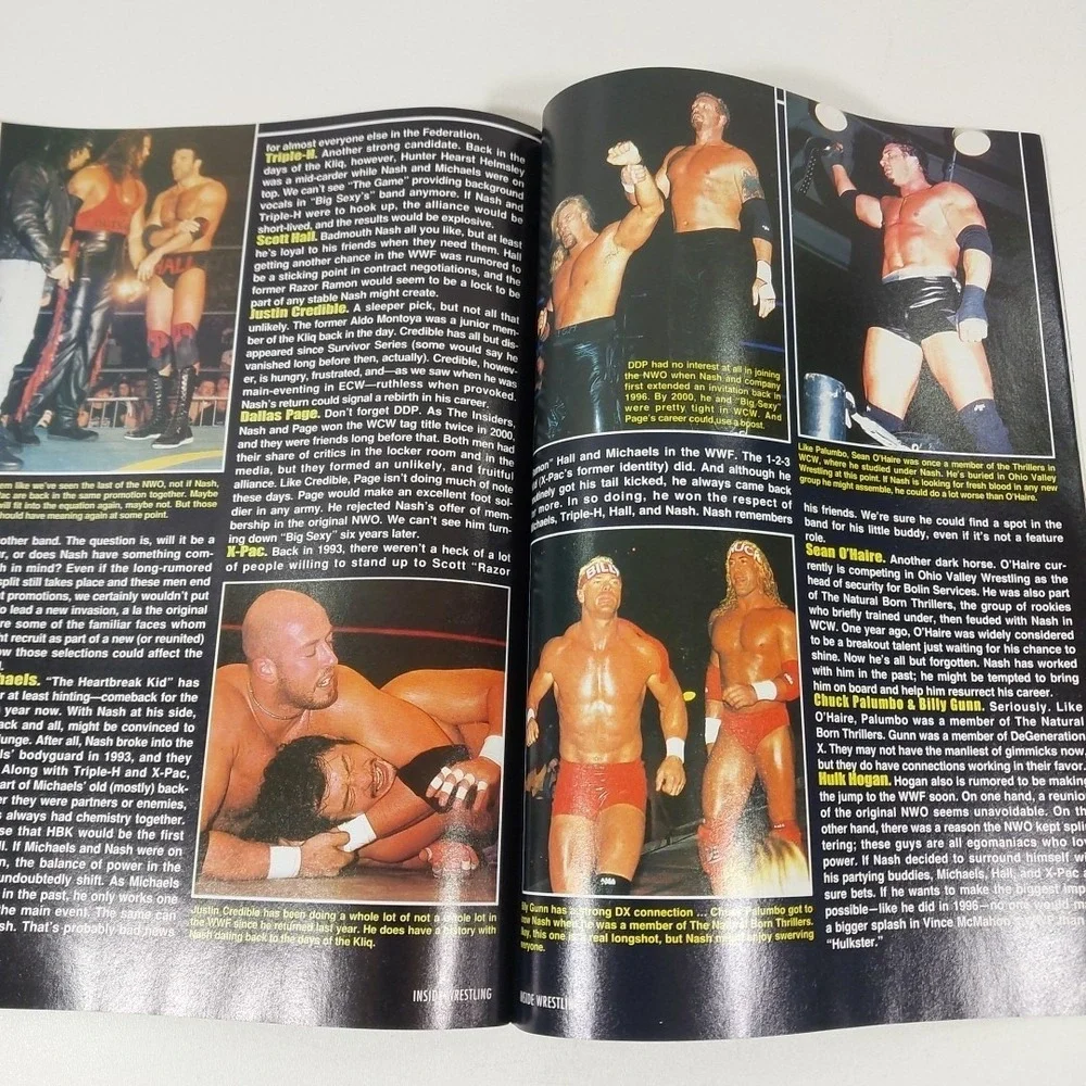Inside‎ Wrestling Magazine June 2002 Triple H Comeback Issue Chris Benoit NWO DX